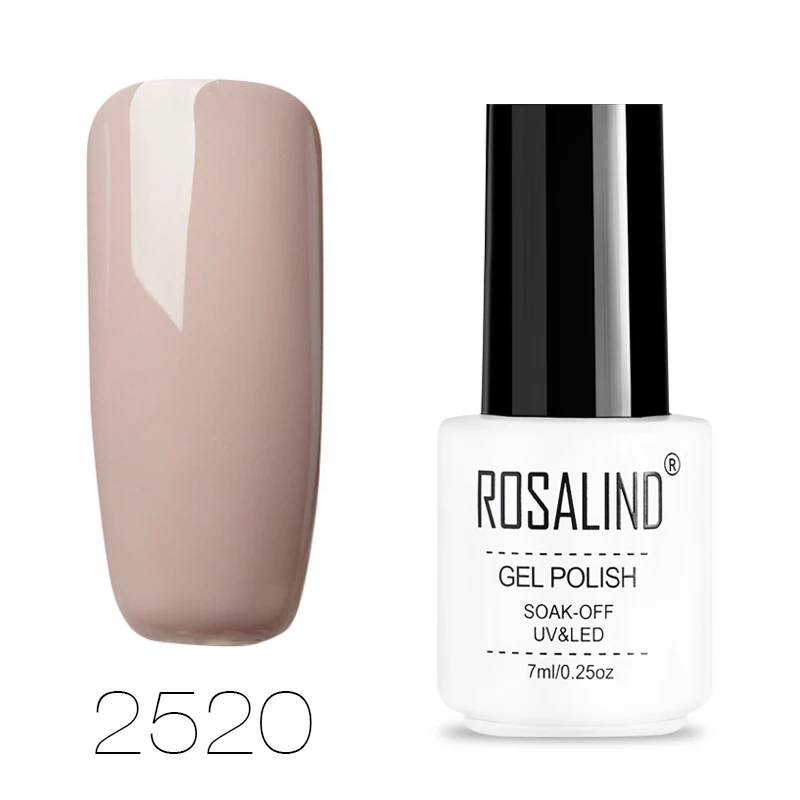ROSALIND Гель-лак для ногтей все для маникюра замочить от белой бутылки УФ Базовое покрытие ногтей Перманентный Гель-лак Набор лаков для ногтей - Цвет: RC2520