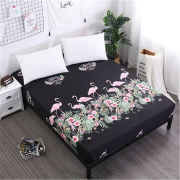 

Printing Waterproof Mattress Protector Covers Bed Fitted Anti-Dirty Wetting And Bed Bug Fixed Mattress Sheet Case With Elastic