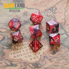 Numbers Game Dragon And Dungeons DND Polyhedral Dice 7 Pieces/Set RPG Kit Party Games, Home Entertainment