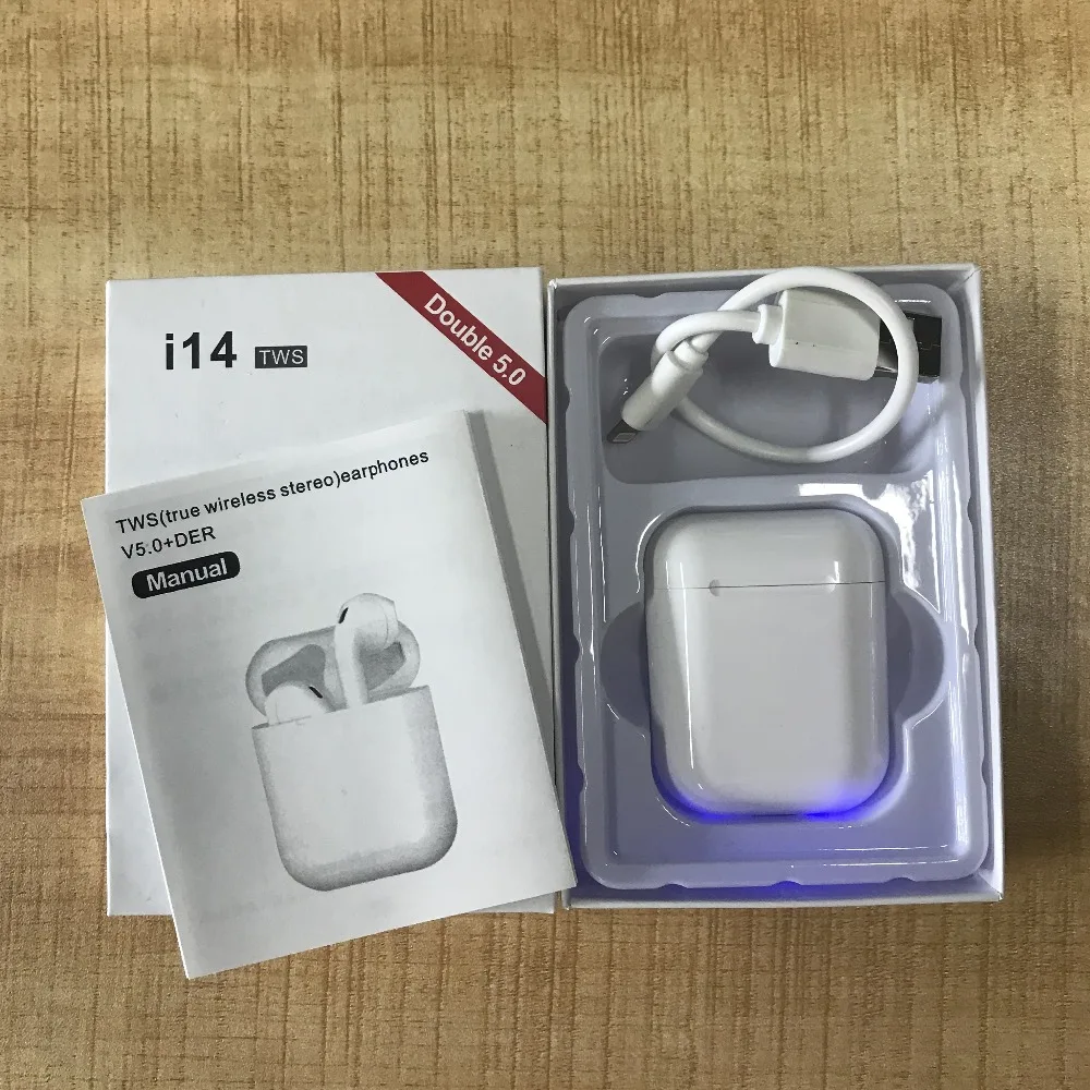 

i14 TWS Wireless earphone Bluetooth 5.0 heavy 3D surround sound touch control earphones for all smart phone pk i10 i11 i12 i13
