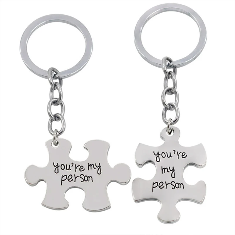 Кольцо для ключей с надписью You Are My Person 2 шт./компл.|Брелоки| |
