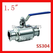 Настоящее новое поступление 1." Ss304 нержавеющей стали 2-полосный зажим санитарно шаровой клапан трубки место Homebrewing и пиво