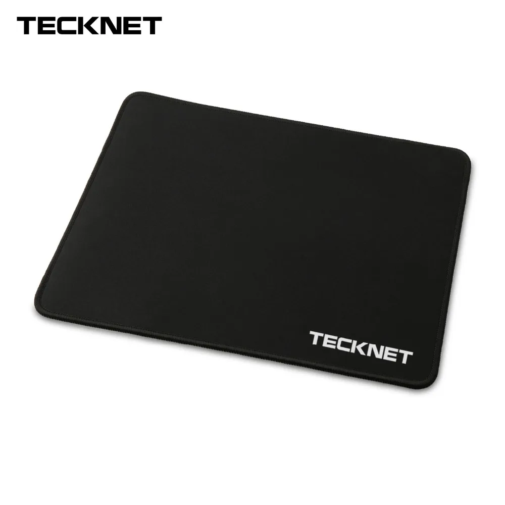 Goede TeckNet 320x250x2mm Gaming Muismat Mat Thuiskantoor Zwart Mousepad Antislip Rubber Base speciale Geweven Weave Gestikt Randen