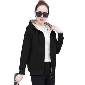 

2019 Spring Autumn Women Short Jackets Fashion Overcoat Long Hooded Basic Bomber Jacket Long Sleeve Coat Casual Outerwear L26