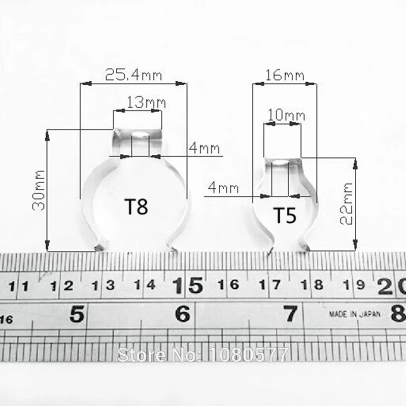 20 шт. T5 T8 держатель для трубки металлический материал светодиодный флуоресцентный кронштейн для лампы U зажимы простая установка