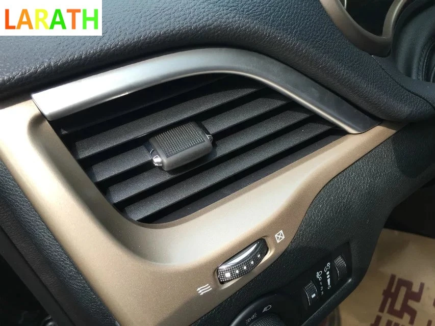Car inner garnish cover trim ABS chrome front up left+right Air conditioning Outlet Vent For Jeep Cherokee 2014 2015 2016 2017 | Автомобили