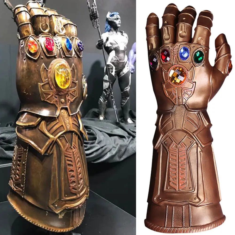 Thanos Infinity Gauntlet Мстители Бесконечность война перчатки косплей супергерой перчатка
