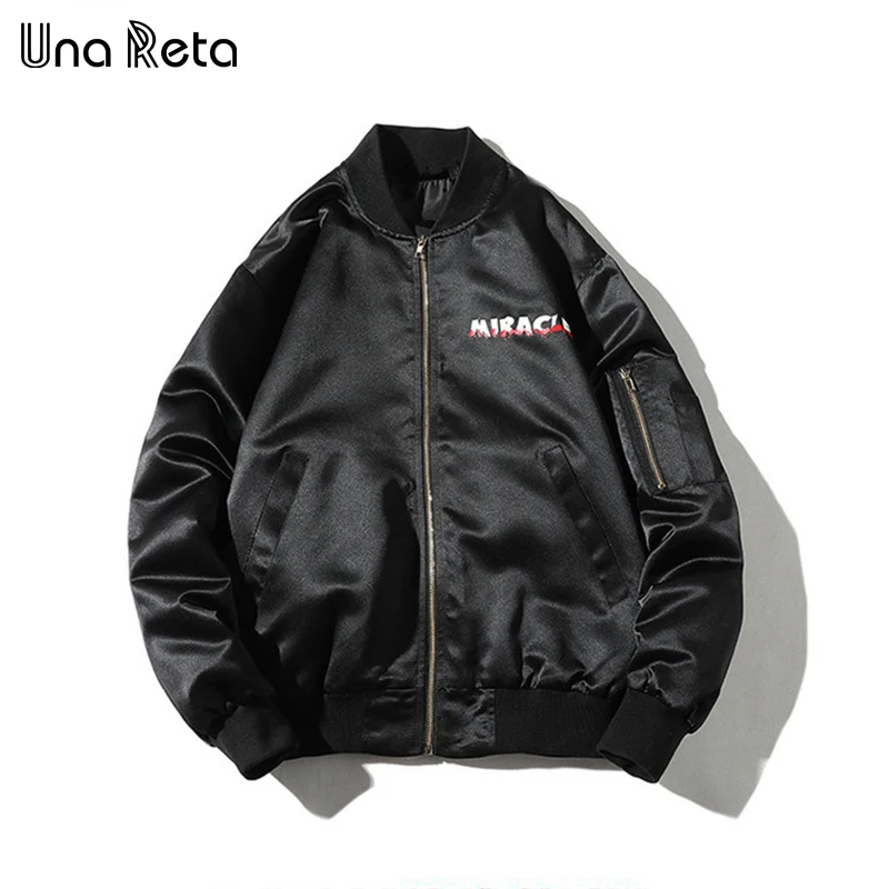 Una Reta Hip hop Jackets Men Streetwear spring New Fashion Casual Long sleeve Couple Jacket Coats Plus size Mens