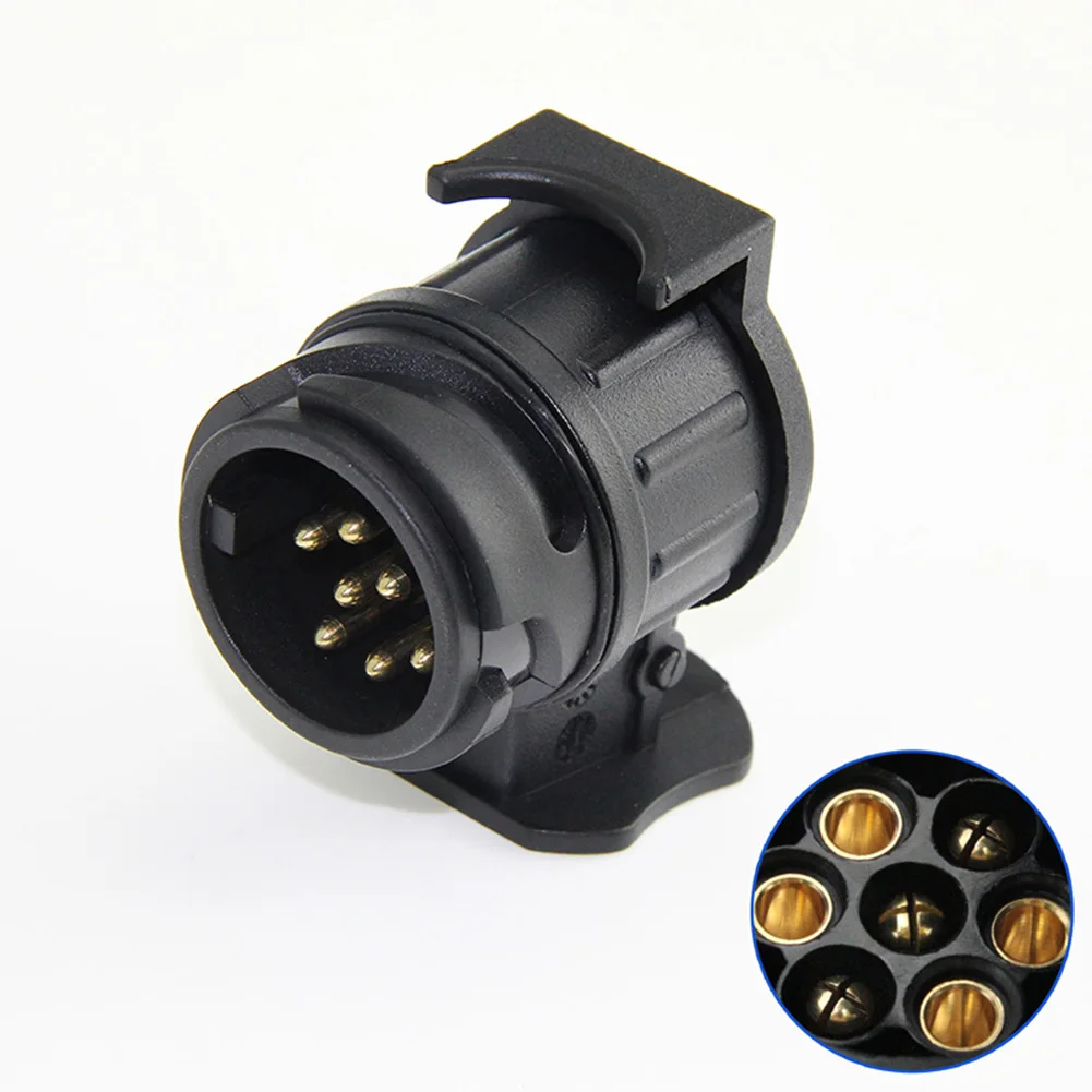 Adapter Trailer Electric 13 to 7 Pin Plug Converter Waterproof Socket