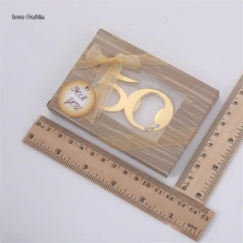 Festa Di Nozze D Oro Giveaway Oro 50 Di Bottiglia Del Metallo Apri 50th Anniversario Di Matrimonio Compleanno Souvenir Per Gli Ospiti Di Nozze E Fidanzamento Party Favors Aliexpress