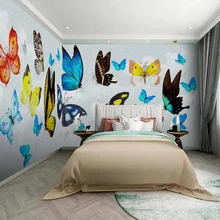 Декоративные обои Современные Простые бабочки Летающий фон стены