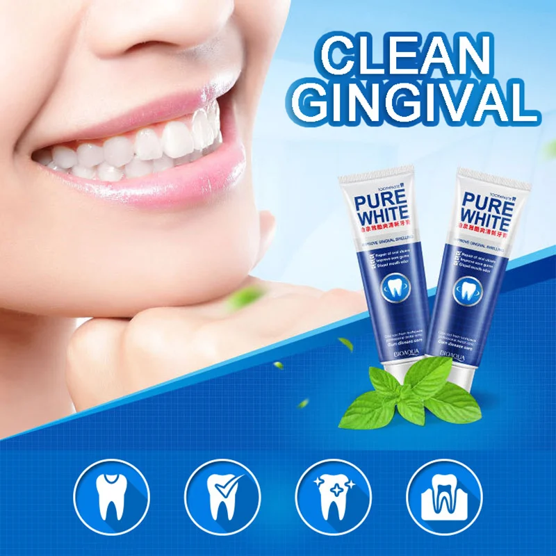 

Remove Yellow Spots Unpleasant Smell Mouth and Improve Bleeding Gums Herbal Fresh Toothpaste Mint Whitening TSLM1