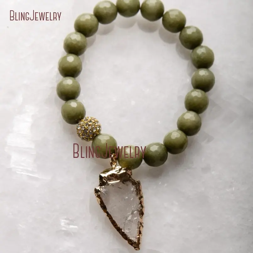 20181201-BM17426-Latest  Arrowhead Clear Crystal Bracelet On Sale_17