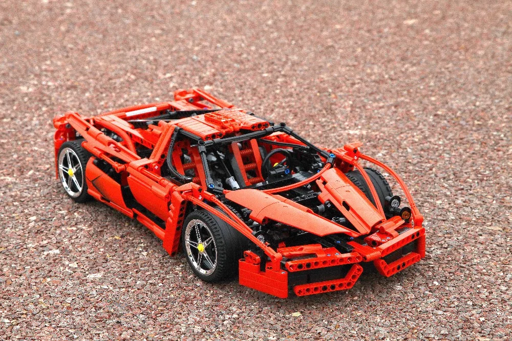 

Decool Technic New yellow Enzo Ferraris 1:10 plating wheel Compatible with LEGOs 8653 building blocks model toys for children