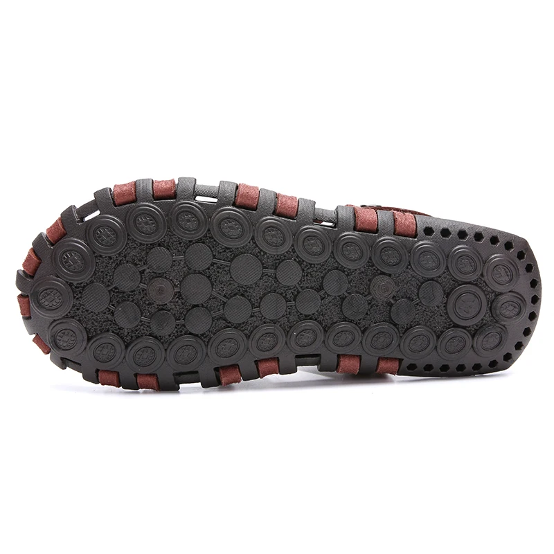 Классические мужские летние сандалии Zapatillas повседневная кожаная обувь пляжные