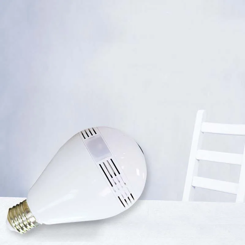

Intelligent 2 million wireless panoramic network bulb camera WiFi connected 360 degree fisheye surveillance camera