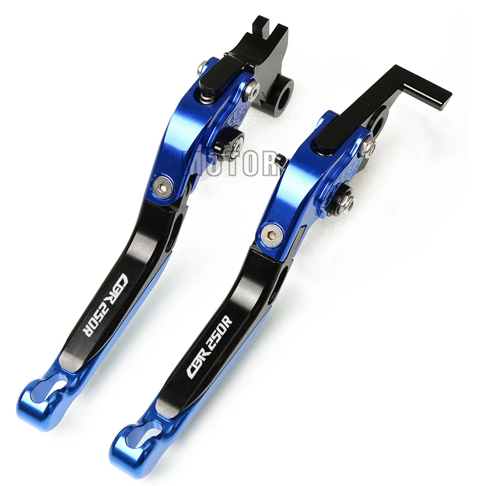 Для Honda CBR250R 2011- 2012 2013 CBR250 CBR 250 R мотоцикла с ЧПУ регулируемые складные сцепные рычаги - Цвет: BU For CBR250R 11-18