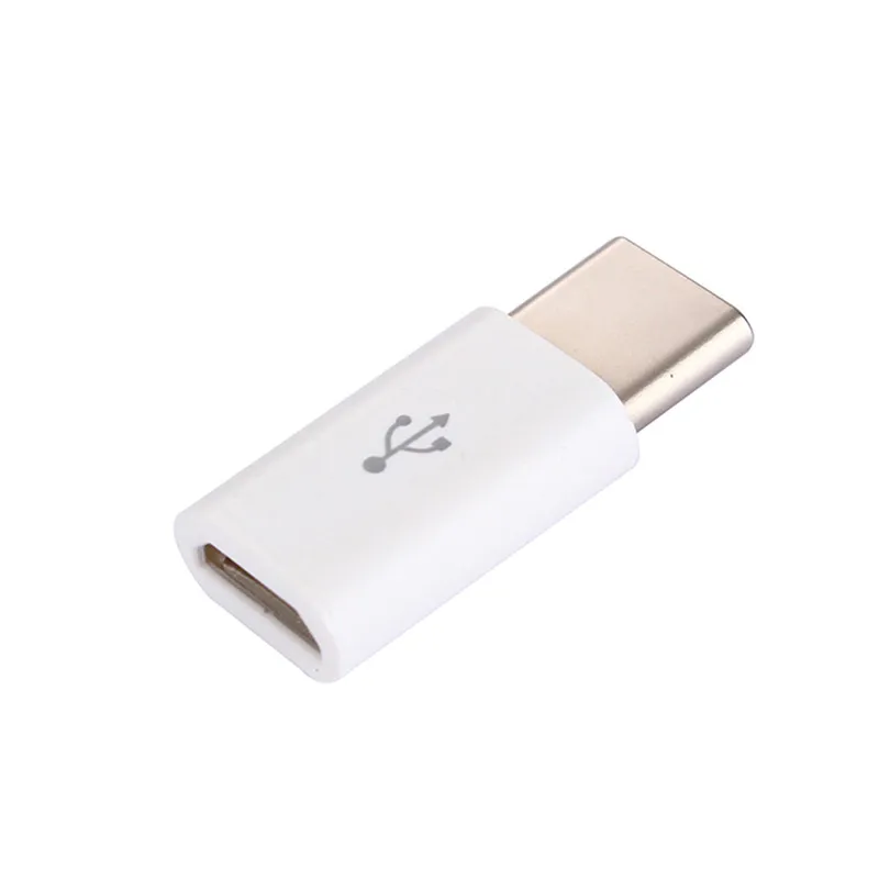 2 шт/лот Универсальный USB 3,1 type-C мужской разъем для Micro USB Женский конвертер USB-C адаптер данных type C устройство - Цвет: white