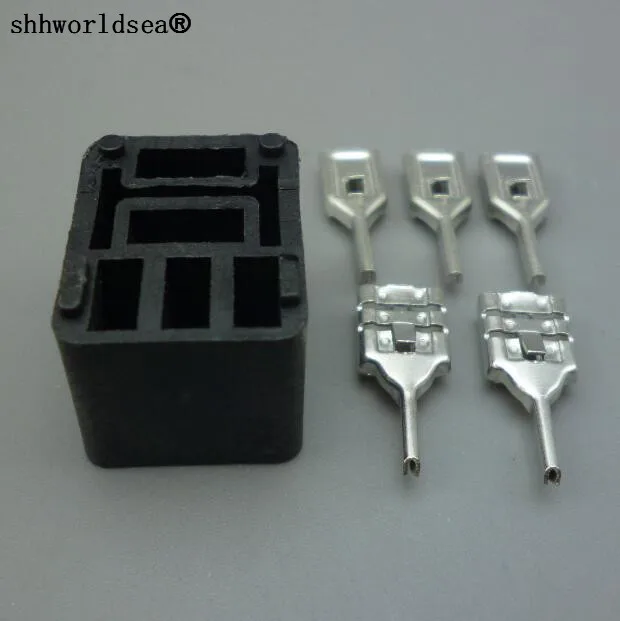 Shhworldsea фиолетовый PCB автомобильные автоматическое реле розеток С 5pin терминалы огнестойкость высокая