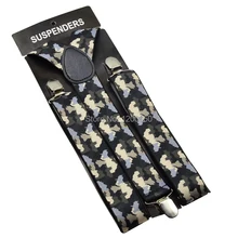 120 см Мужская серьга унисекс на подтяжках эластичные 3,5 см широкие камуфляжные зеленые большие подтяжки Y-back Подтяжки оптом и в розницу