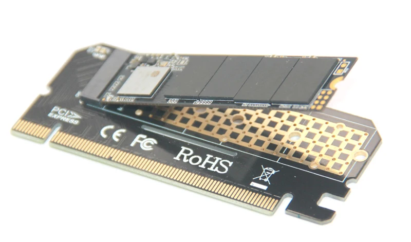 M.2 NVMe SSD NGFF к PCIE 3,0X16 адаптер с светодиодный M ключ интерфейсная карта Suppor PCI Express 3,0x4 Размер 2230-2280 m.2 полная скорость