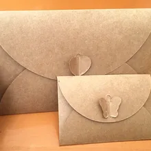 1 шт. Ретро Европейский любовь тканный конверт DIY любовь бабочка размер крафт конверт