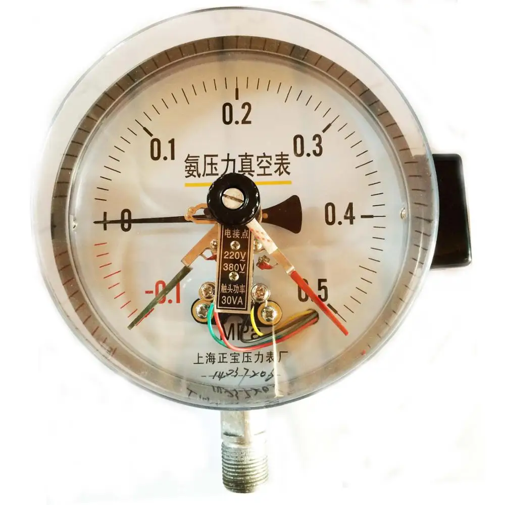Shanghai positive pressure gauge factory vacuum ammonia electric