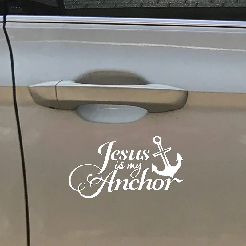1pc SEEYULE Jesus is my Anchor Car Stickers Automobiles Motorcycle Decal Cover Car Styling Trunk Door Decor Accessories 1pc SEEYULE Jesus is my Anchor Car Stickers Automobiles Motorcycle Decal Cover Car Styling Trunk Door Decor Accessories