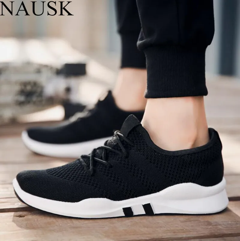 

NAUSK Spring and Summer Popular Men Fashion Casual Shoes Breathable Male 2018 Sneakers Adult Non-slip Comfortable Footwear