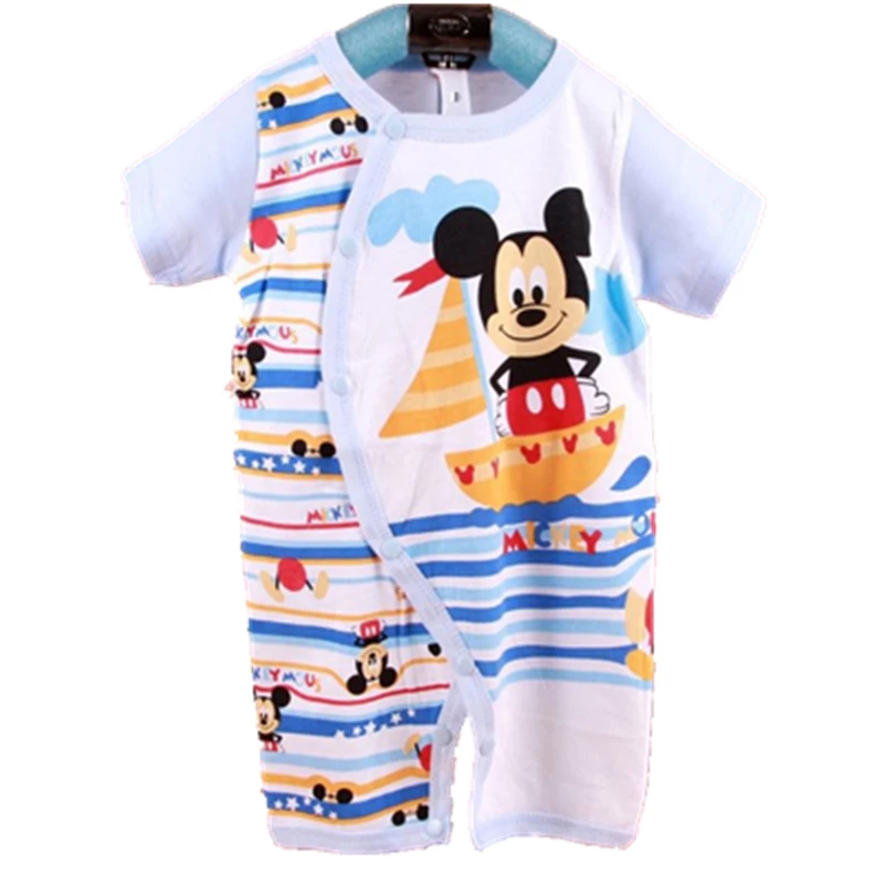 

0-18 months Baby Cartoon Romper Girl Boy Summer Short Sleeves Infant Outfit Sport Suit Newborn Baby Clothes newborn