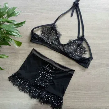 

New European and American lingerie Sexy lace brassiere A bras with a drill Trade price