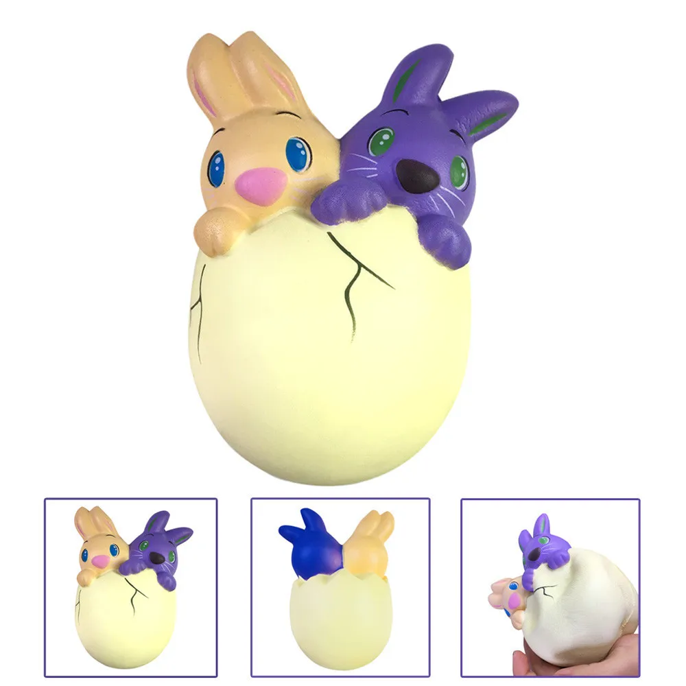 15 см Squishy Пасхальный кролик яйцо Ароматические замедлить рост Squeeze собирать Пасхальный подарок Образование игрушка Детские игрушки и игры