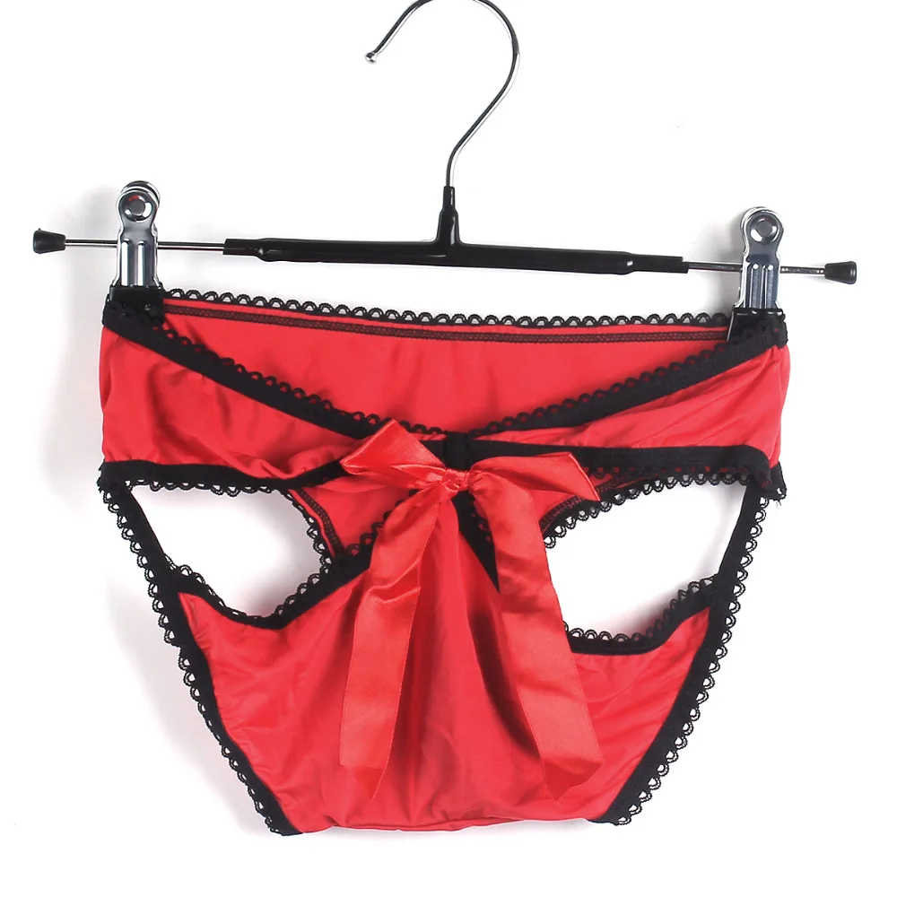 DoreenBow New Women Sexy Panties Knickers Bikini Lingerie Hollow Flower Bow knot Lace Thongs V