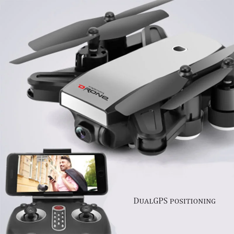 

LX-28 Drone WIFI FPV With 2MP HD Camera White Color With GPS Green Color No GPS High Hold Mode Foldable Arm RC Quadcopter Drone
