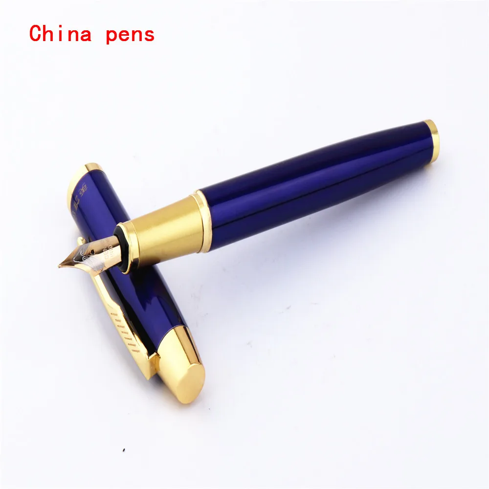 

Luxury Heavy pens 8007 Blue International big brand Types Business office Medium Nib fountain pens New