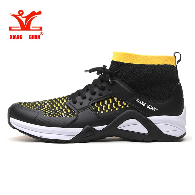 

XIANG GUAN Running Shoes Mens Athletic Outdoor Sneakers Black Comfortable Sport Shoes Male Walking Footwear Size Eur 39-45