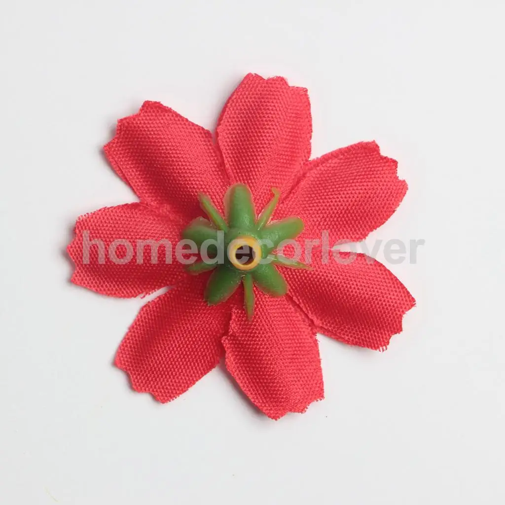 50pcs 4cm Silk Flower Daisies Flower Heads for Wedding/Car/Spring/Home/Garden Decoration Wreath DIY Floral Arts and Crafts