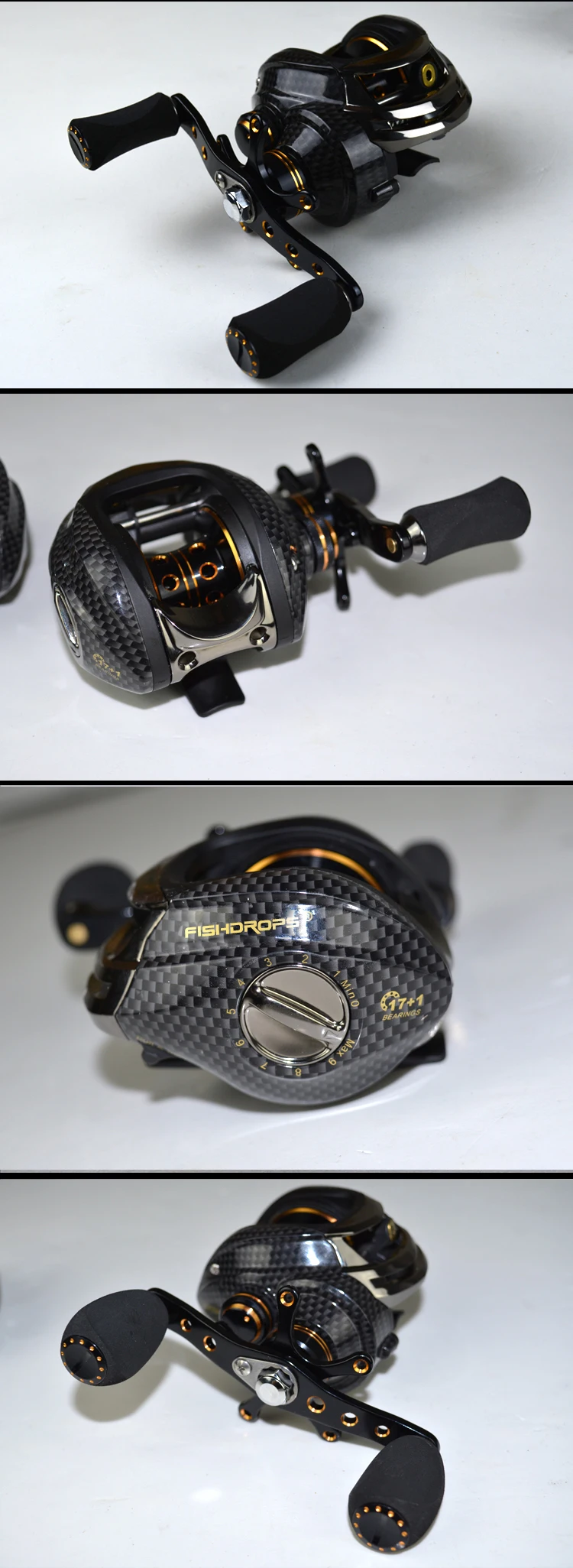 Fishdrops Рыболовная катушка baitcasing высокоскоростная baitcaster катушка передач 7,0 baitcasing катушка