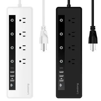 

WIFI Smart Power Strip Surge Protector Multiple Power Sockets 3 USB Port Voice Control for Amazon Echo Alexa's Google Home Timer