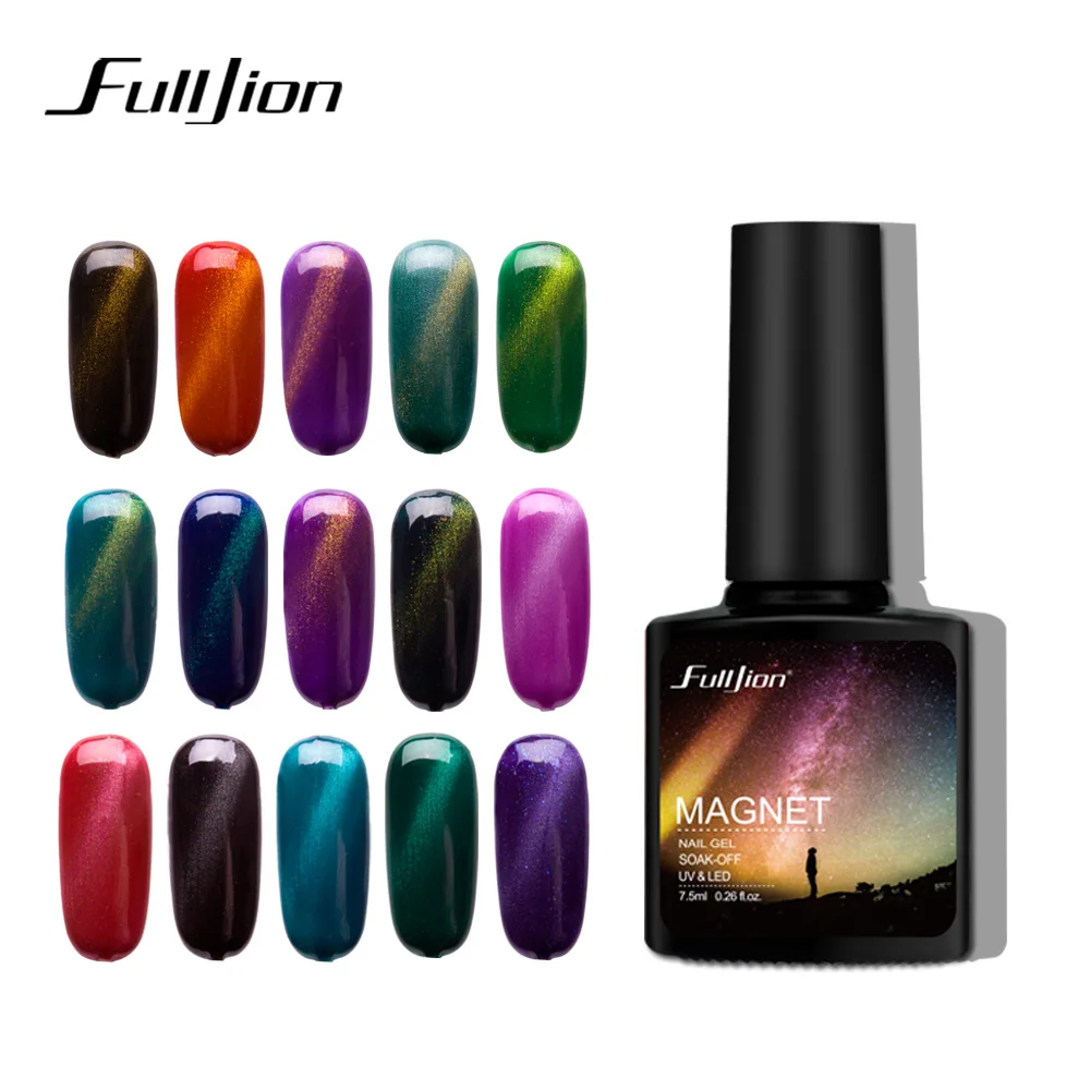 

Fulljion Magnetic Gel Polish 3D Cat Eyes UV Nail Polish Soak Off Long Lasting Led Gel Hybrid Varnish Manicure Nail Art Lacuqer