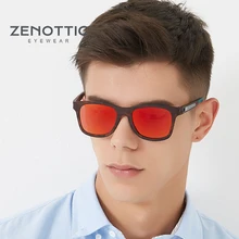 ZENOTTIC TR90 солнцезащитные очки Мужские поляризационные солнцезащитные очки мужские зеркальные TAC линзы светоотражающее покрытие Антибликовая Защита UV400 BT6203