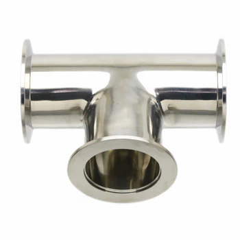 

ISO-KF50 NW-50 Tee 3-way T type Adapter All Ends KF-50 Flange Vacuum Fitting Pipe Tube SS304 Stainless Steel 304