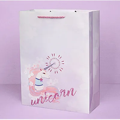Большая подарочная коробка креативный подарок с Unicorn сумки с Handes BabyShower mothday день рождения свадебный подарок декор вечерние сувениры посылка - Цвет: D