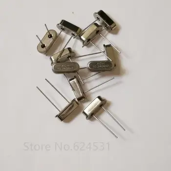 

10pcs HC-49S in-line quartz crystal crystal 10.240MHZ 10.24MHZ resonator 2 feet