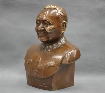 

8'' China Great Ex-leader Deng Xiaoping Bust Bronze Statue