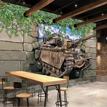 Beibehang пользовательские фото обои 3D каменные стены Танк рабочие обои домашний декор papel де parede infantil