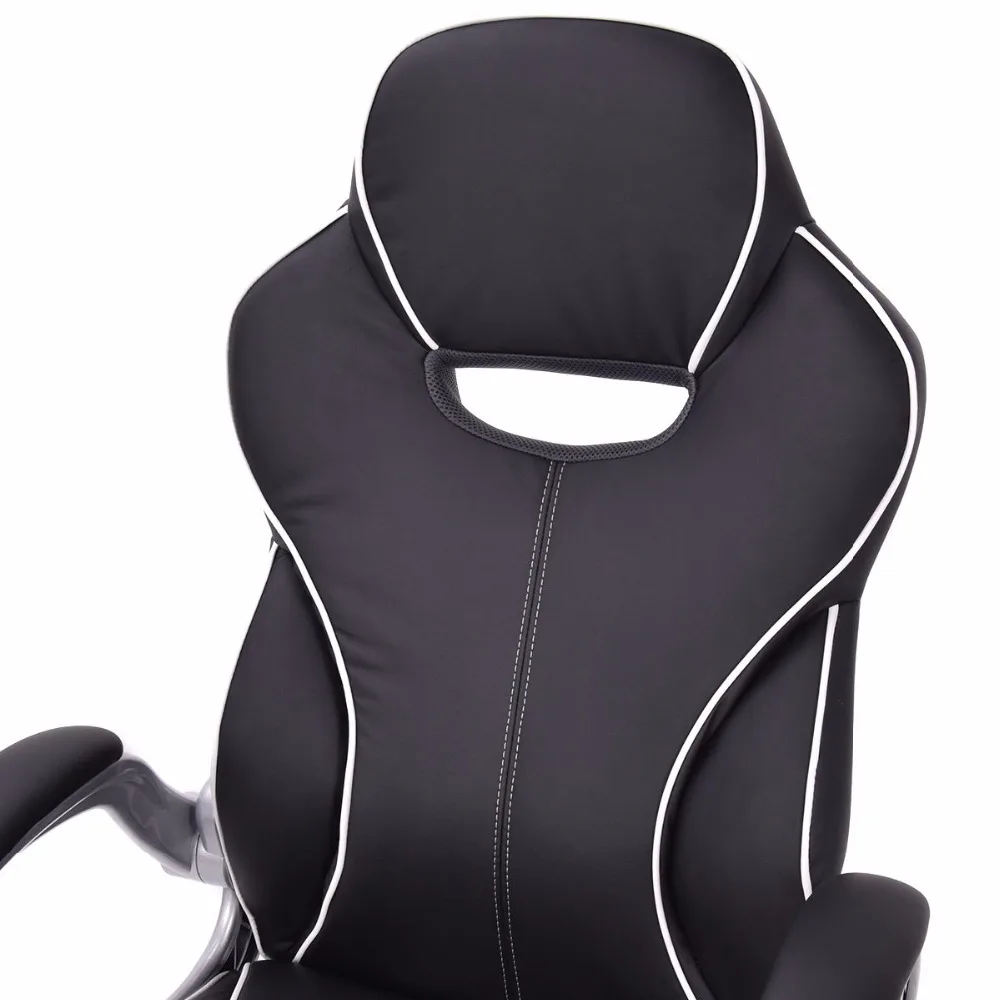 Goplus High Back Executive Racing Style Office Computer Chair Gaming Chair Adjustable Armrest Ergon