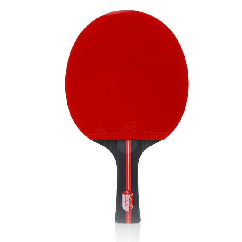 عالية الجودة مضرب تنس الطاولة الإحترافى مع 3 بينغ بونغ كرات المحمولة حقيبة معبأة بينغ بونغ مضارب مجموعة طويلة قصيرة مقبض