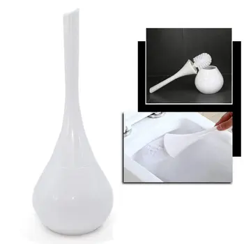 

14*38cm Creative European Bathroom Replaceable Interchangeable Brush Toilet Brush Set Horn Shape Toilet Brush with Holder