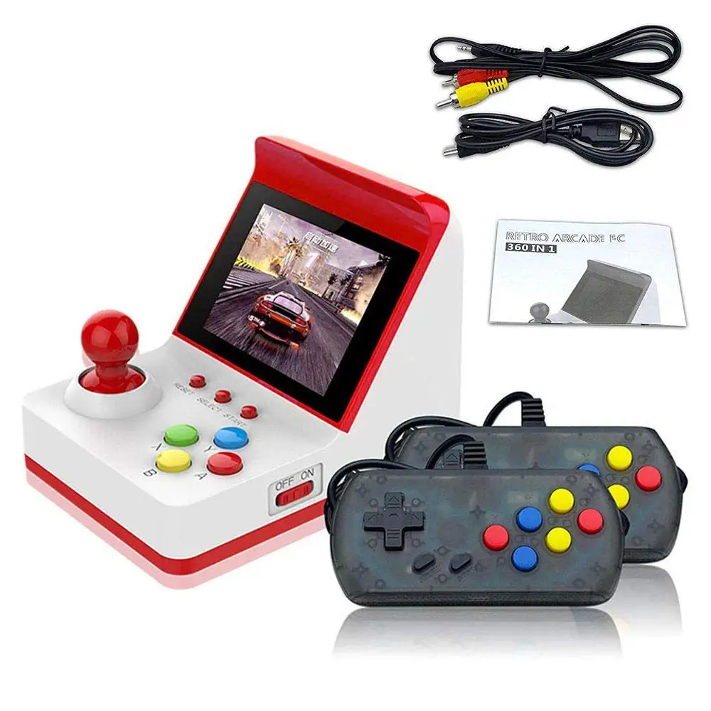 Coolbaby 360in1 3 inch High-definition Color Screen Mini Handheld Arcade Double Game Console Nostalgic Children Retro game | Электроника